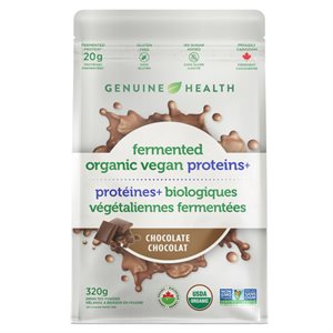 Genuine Health fermented organic vegan proteins+ chocolate 320g 