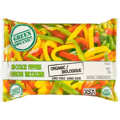 Green Organic Poivrons Tricolores Biologique 500 g