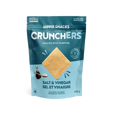 Hippie Snacks Crunchers Sel et vinaigre 110g Hippie Snacks Crunchers Sel et vinaigre 110g