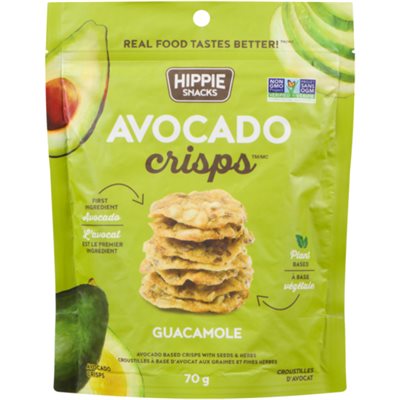 Hippie Snacks Avocado Crisps Guacamole 70 g 