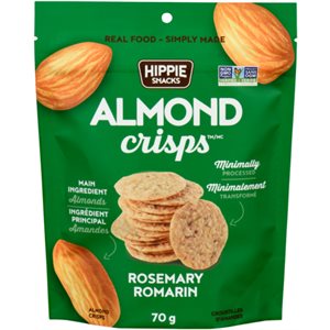 Hippie Snacks Almond Crisps Almond Crisps Rosemary 70 g 