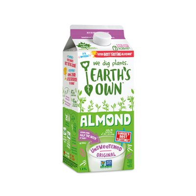 Earth's Own So Fresh Almond Drink Original. Non Sucre 1.89L