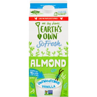 Earth's Own So Fresh Almond Drink Vanille. Non Sucre 1,89l