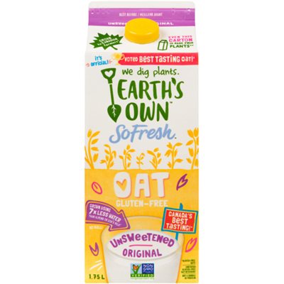 Earth's Own So Fresh Oat Drink Non Sucre 1.75l