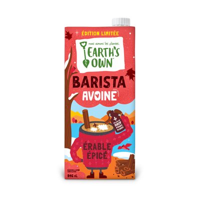 Earth's Own Barista Avoine Sans Gluten Édition Limité 946Ml