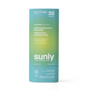 Attitude Sunly Unscented Mineral Sunscreen Stick 30 Spf 20G