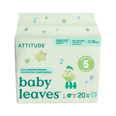 baby leaves - Diapers - Unscented Size 5 - 20 Count