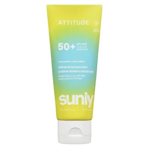 Attitude Mineral Sunscreen – Fragrance-Free – Spf 50 – Adult