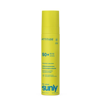 Attitude Écran Solaire Minéral Vaporisateur - Sans Odeur - 50 Fps- Enfants