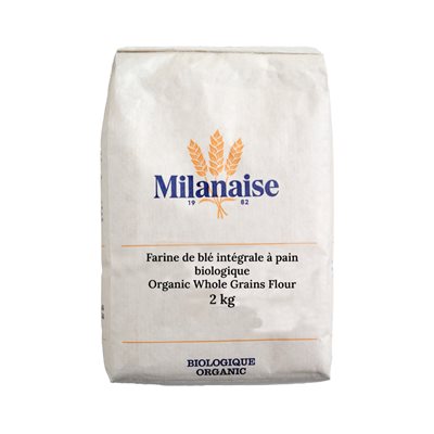 Milanaise Organic Integral Whole Wheat Bread Flour 2 kg 