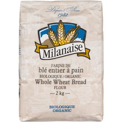 Milanaise Farine de Blé Entier à Pain Biologique 2 kg