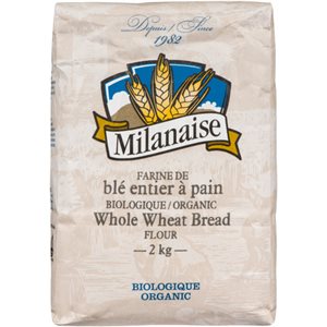 Milanaise Farine de Blé Entier à Pain Biologique 2 kg