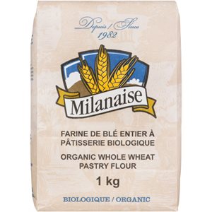 Milanaise Organic Whole Wheat Pastry Flour 1 kg 1 kg