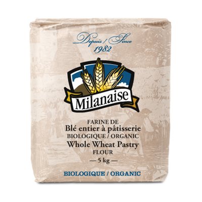 Milanaise Organic Whole Wheat Pastry Flour 5kg 5KG