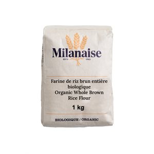 Milanaise Farine Riz Brun Biologique 1kg