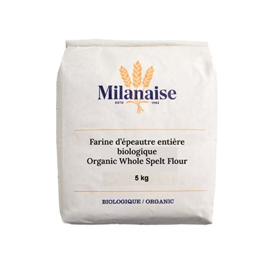 Milanaise Organic Whole Spelt Flour 5kg