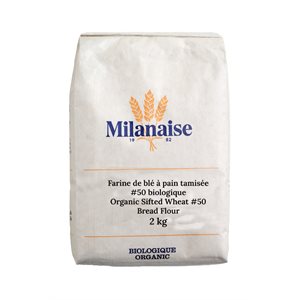 Milanaise Organic Sifted Wheat #50 Bread Flour 2 kg