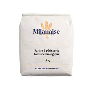 Milanaise Farine de blé tamisée bio pour pâtisserie 5 kg