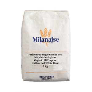 Milanaise Organic All Purpose Unbleached White Flour 2 kg