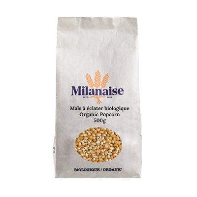 Milanaise Organic Popcorn 500 g 