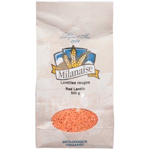 Milanaise Lentilles Rouges Biologiques 500 g