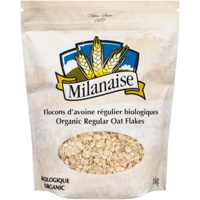 Milanaise Flocons d'Avoine Régulier Biologiques 1 kg