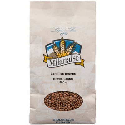 Milanaise Lentilles Brunes Biologiques 500 g