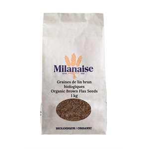 Milanaise Organic Brown Flax Seeds 1 kg 