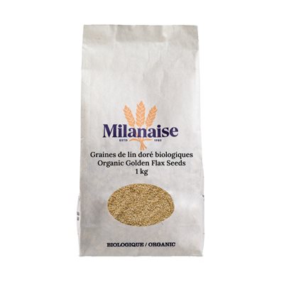 Milanaise Organic Golden Flax Seeds 1 kg 