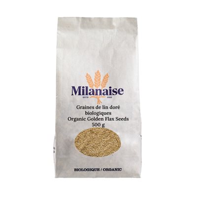 Milanaise Graines de Lin Doré Biologiques 500 g Milanaise Graines de Lin Doré Biologiques 500 g