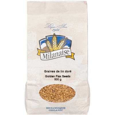 Milanaise Graines de Lin Doré Biologiques 500 g