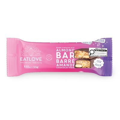 Eatlove Dark Chocolate Maple Almond Bar 55G