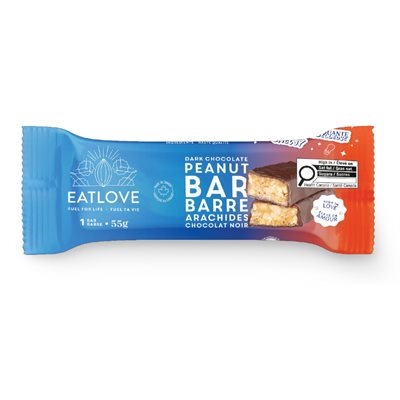 Eatlove Dark Chocolate Caramel Peanut Bar 55G