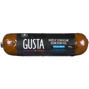 Gusta Vegan Seitan Stick Pizzaroni Black Pepper & Paprika 200 g 200g