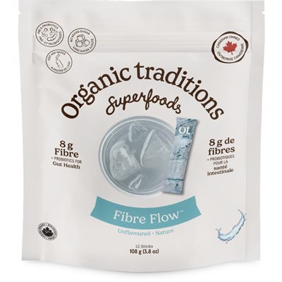 Organic Traditions Fibre Flowtm Unflavoured 12Pk
