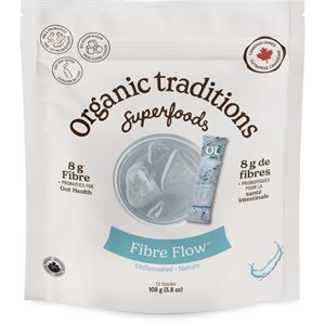Organic Traditions Fibre Flowtm Unflavoured 12Pk