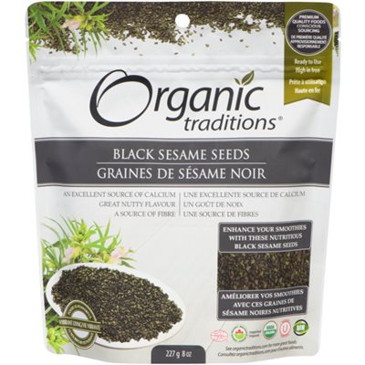 Organic Traditions Black Sesame seeds 227g