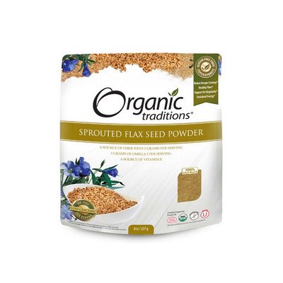 Organic Traditions Graine De Lin Germé En Poudre