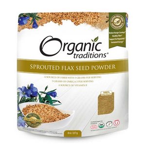 Organic Traditions Sprouted Flaxseed Powder 227g