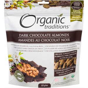Organic Traditions Chocolate Almonds 227g 227g