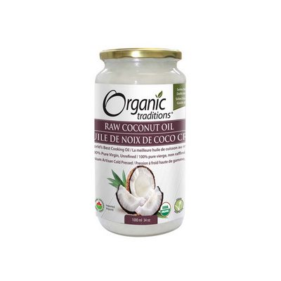 Organic Traditions Extra Virgin Raw Coconut Oil 1000ml