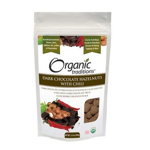 Organic Traditions Hazelnut Chili Dark Chocolate