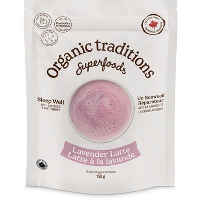Organic Traditions Superfoods Lavender Latte 150g