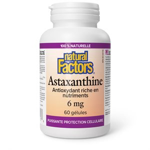 Natural Factors Astaxanthine 6 mg 60 gélules