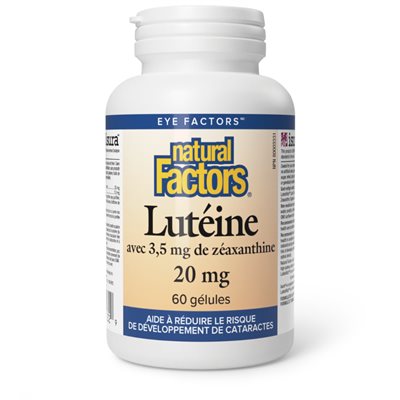 Natural Factors Lutein with 3.5 mg Zeaxanthin 20 mg 60 Softgels
