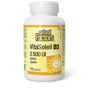 Natural Factors SunVitamin D3 2500 IU 180 Softgels