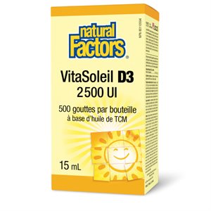 Natural Factors SunVitamin D3 2500 IU 15 mL Liquid