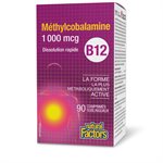 Natural Factors Méthylcobalamine B12 1 000 mcg 90 comprimés sublinguaux