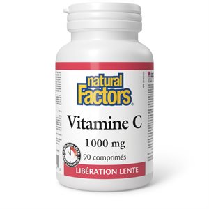Natural Factors Vitamine C Libération lente 1 000 mg 90 comprimés