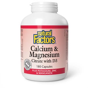 CITRATE CALCIUM-MAGNES 1:1 180COMP 180UN